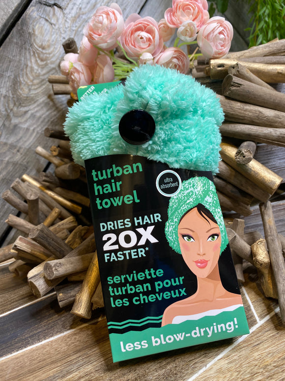 Gift Ideas - Turban Hair Towel in Green