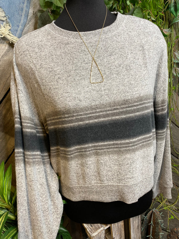 Z Supply - Sweater in Grey Striped