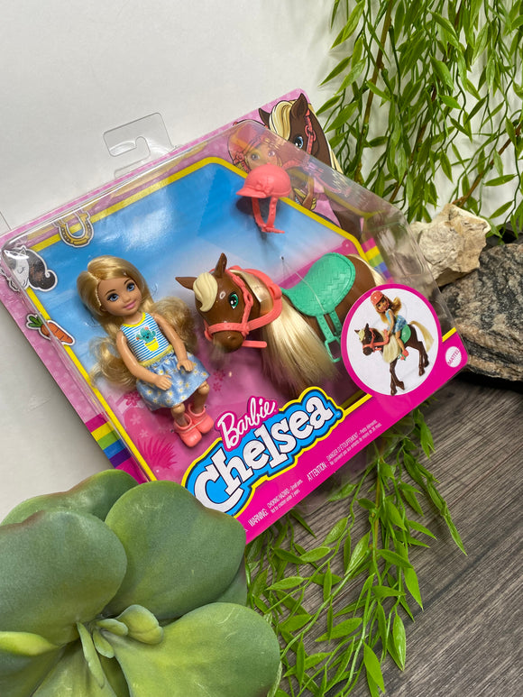 Toys - Mattel Chelsea Doll & Horse