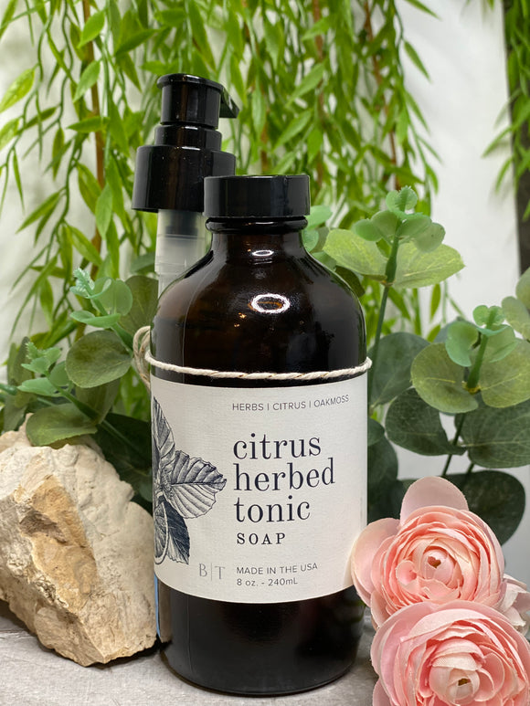 Just for Him - Citrus Herbed Tonic Liquid Soap in Herb/Citrus/Oakmoss