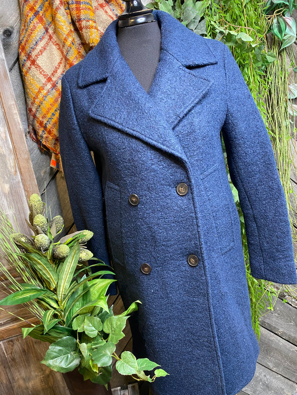 Blowout Sale - Coats/Jackets Frank & Oak Two Button Dress Jacket in Blue