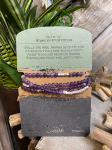 Jewelry - Scout Curated Wears - Amethyst "Stone of Protection" Necklace or Bracelet