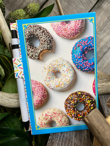 Giftware - Note Pads With Pen in Donuts