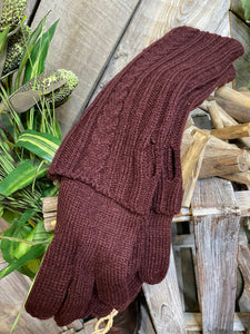 Blowout Sale - Charlie Paige Gloves in Wine