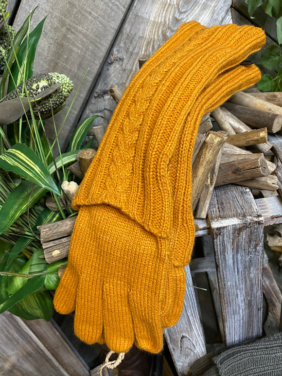 Blowout Sale - Charlie Paige Gloves in Mustard