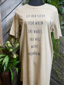Self Care - Nighty in Beige "Let Her Sleep For When She Wakes......."
