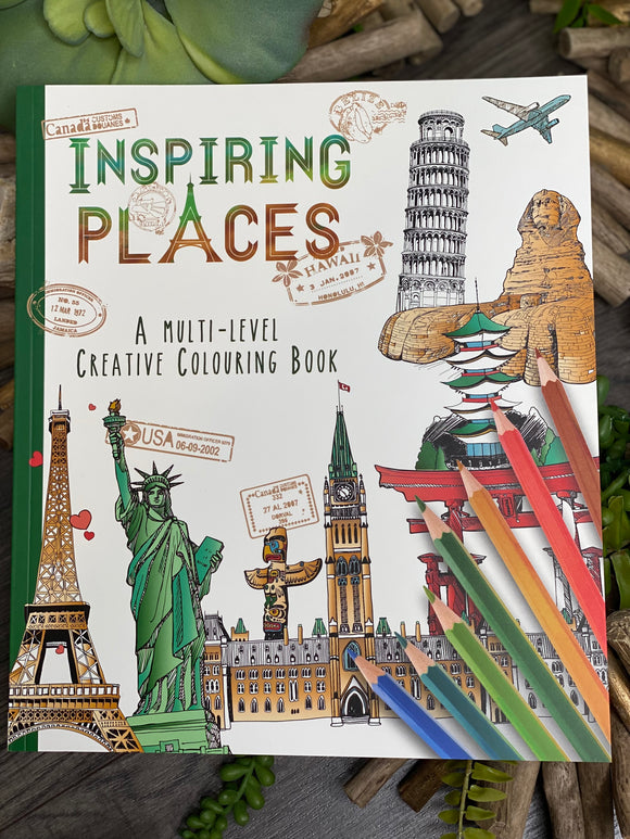 Self Care - Inspiring Places Adult Colouring Books