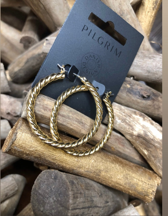 Jewelry - Pilgrim - Gold Hoop Earrings