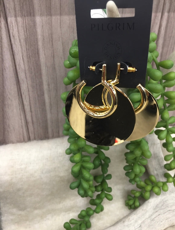 Jewelry - Pilgrim - Mirrored Gold Earrings