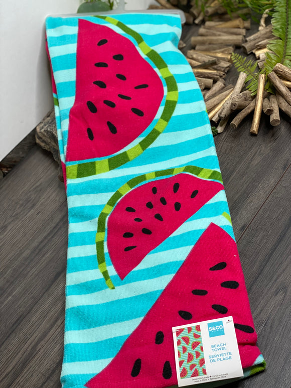 Giftware - Quick Dry Beach Towel in Watermelon Print