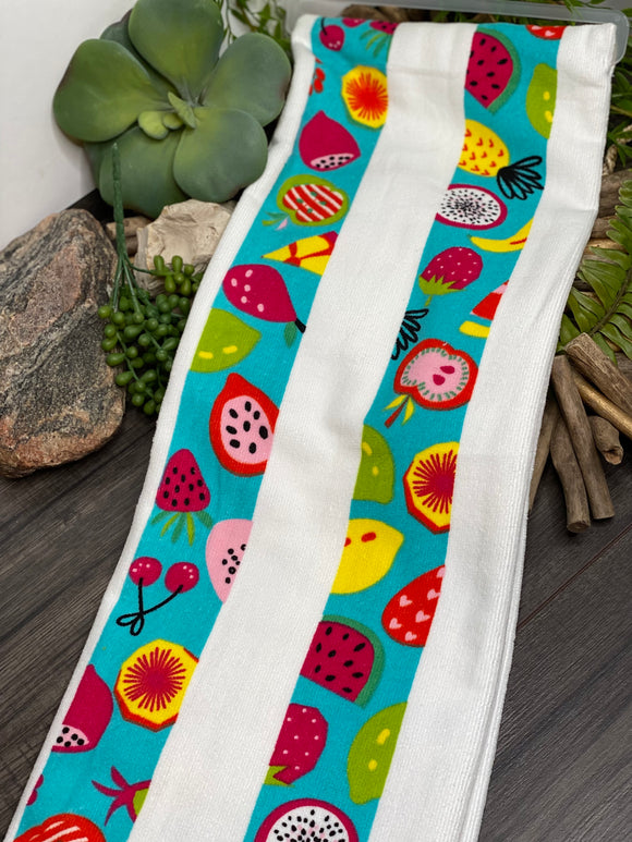 Giftware - Quick Dry Beach Towel in Line of Fruit Print