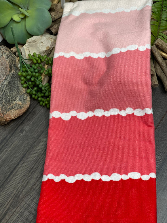 Giftware - Quick Dry Beach Towel in Red/Pink Print